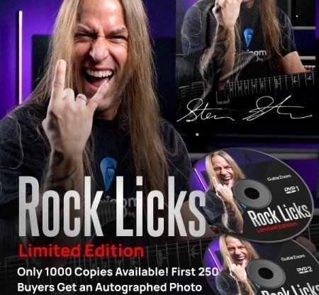GuitarZoom Rock Licks Limited Edition with Steve Stine 2021 TUTORiAL